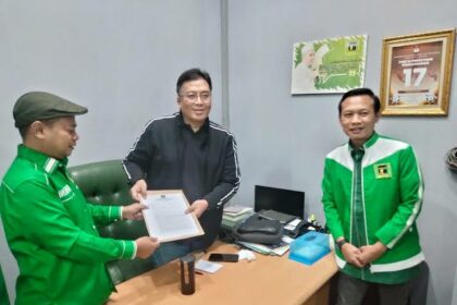 Ketua DPP PPP Idy Muzayyad dan Thobahul Aftoni yang saat melakukan koordinasi dengan pengurus DPW Bali beberapa waktu lalu./PPP.dok