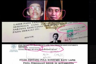 Kolase berbagai kejanggalan ijazah & skripsi Joko Widodo di UGM yang beredar di media sosial./Repro.rmol.dok