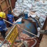 Kebocoran air di Jl. Jatiwaringin, Pondokgede Bekasi, masuk area proyek Sistem Penyediaan Air Minum (SPAM) Buaran Hilir pada Selasa, 17 Juni 2025./Ist