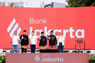 Gubernur DKI Jakarta, Pramono Anung, secara resmi mengumumkan perubahan call name Bank DKI menjadi 'Bank Jakarta'. Pengumuman ini dilakukan pada acara peluncuran rebranding nama dan logo baru bertepatan dengan momentum peringatan Hari Ulang Tahun ke-498 Kota Jakarta, di Taman Literasi Martha Christina Tiahahu, Jakarta Selatan, Minggu (22/6/2025)./BankDKI.dok