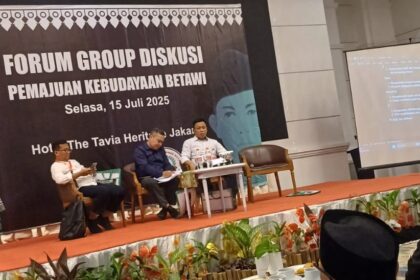 Forum Komunikasi Anak Betawi (Forkabi) menggelar Focus Group Discussion (FGD) 'Pemajuan Kebudayaan Betawi', di The Tavia Heritage, Jalan Letjen Suprapto, Cempaka Putih, Jakarta Pusat, Selasa (15/7/2025)./Foto:Muhyidin.dok